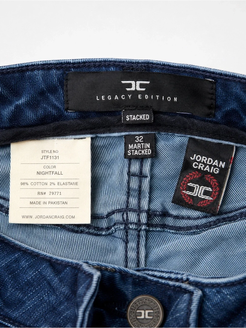 Jordan Men’s Distressed Blue Slim Straight Jeans
